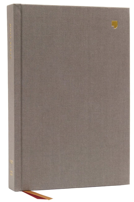 NET Bible, Thinline Large Print, Cloth over Board, Gray, Comf... -