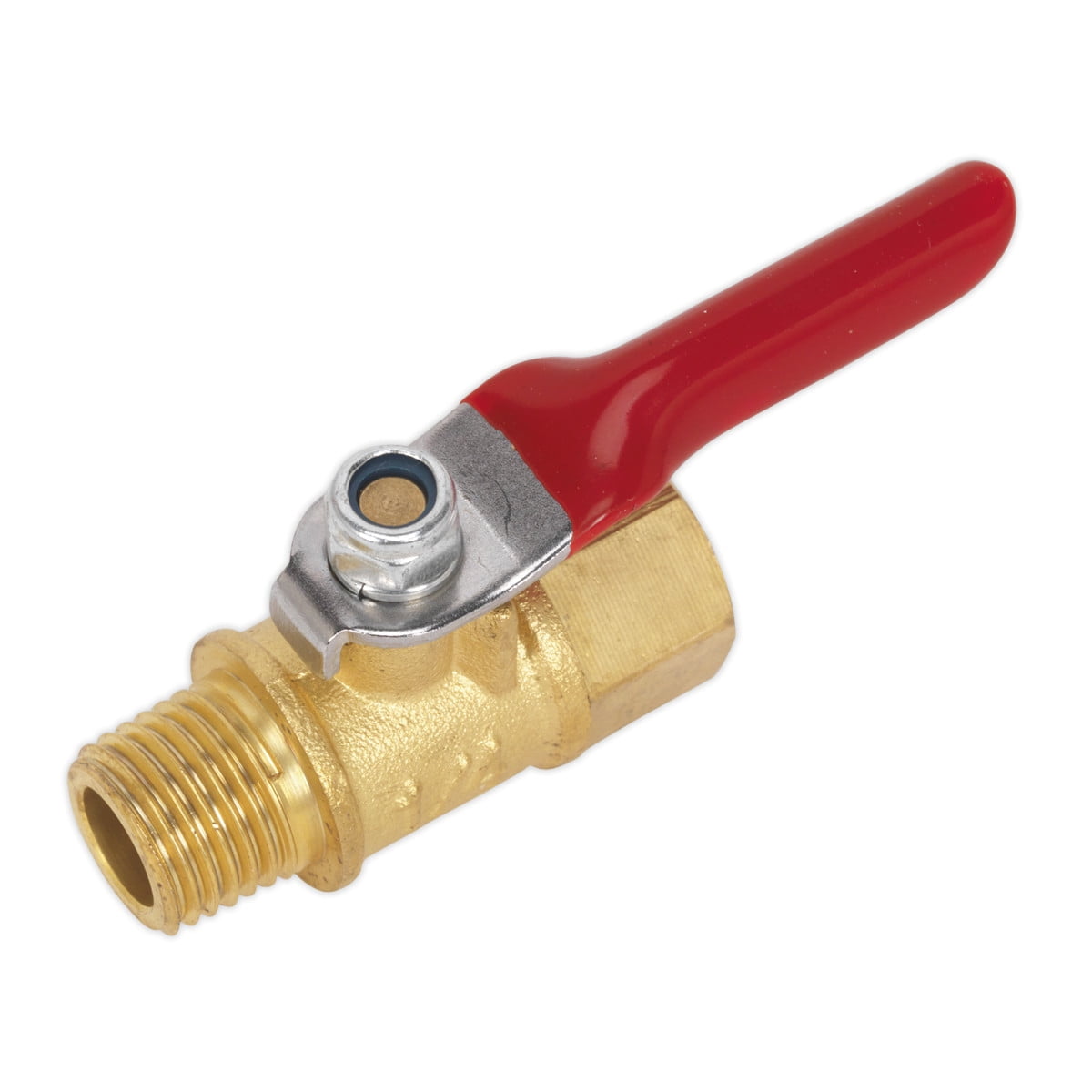 Sealey SA906 Lever Ball Valve 1/4""BSPT Male x 1/4""BSP Female