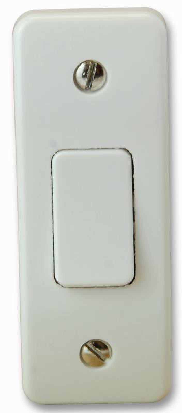 MK K4841WHI Logic Plus 10amp 1 Gang SP 2 Way Architrave Light Switch