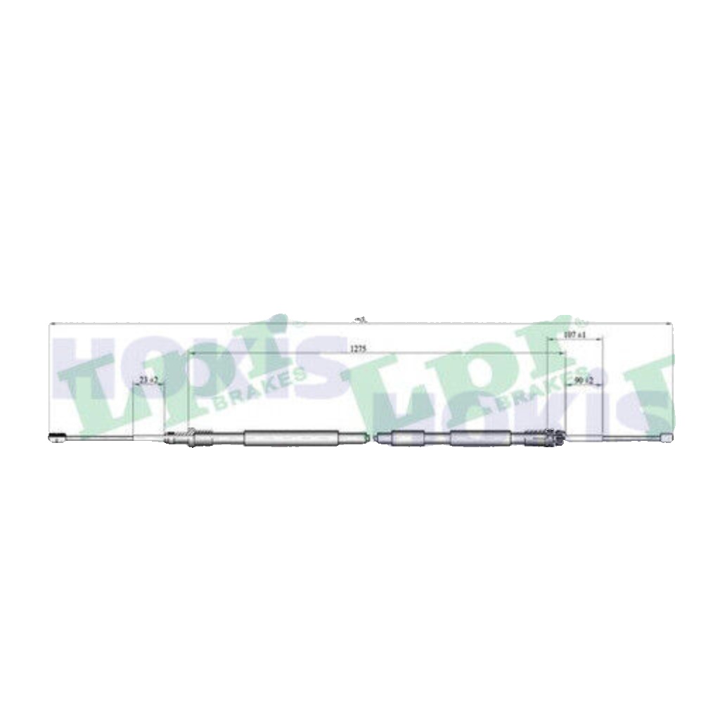C0118B LPR Cable, parking brake for CITROËN