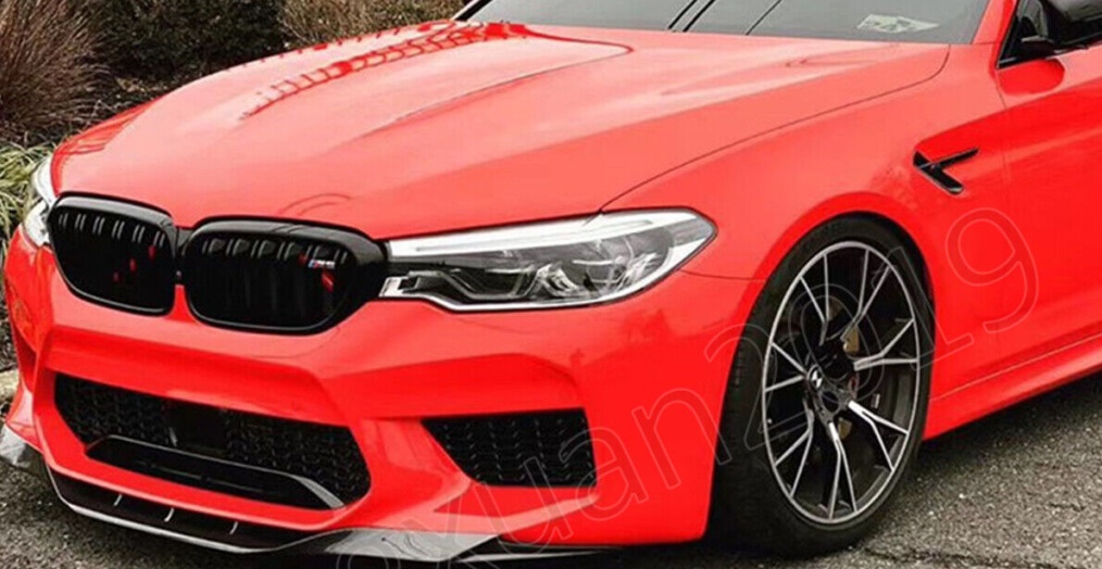 For BMW F90 M5 Bright Black RKP Style Front Bumper Lip Spoiler Splitter 18-2020