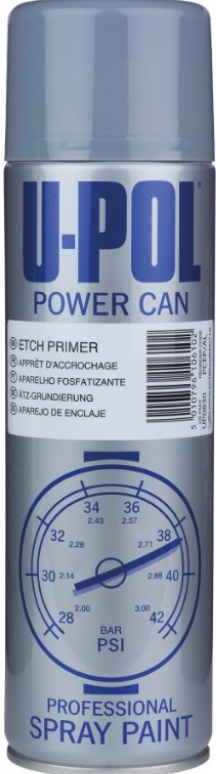 UPOL Isopon Powercan Etch Primer Dark Grey Spray Aerosol Anti-Corrosive 500ml X6