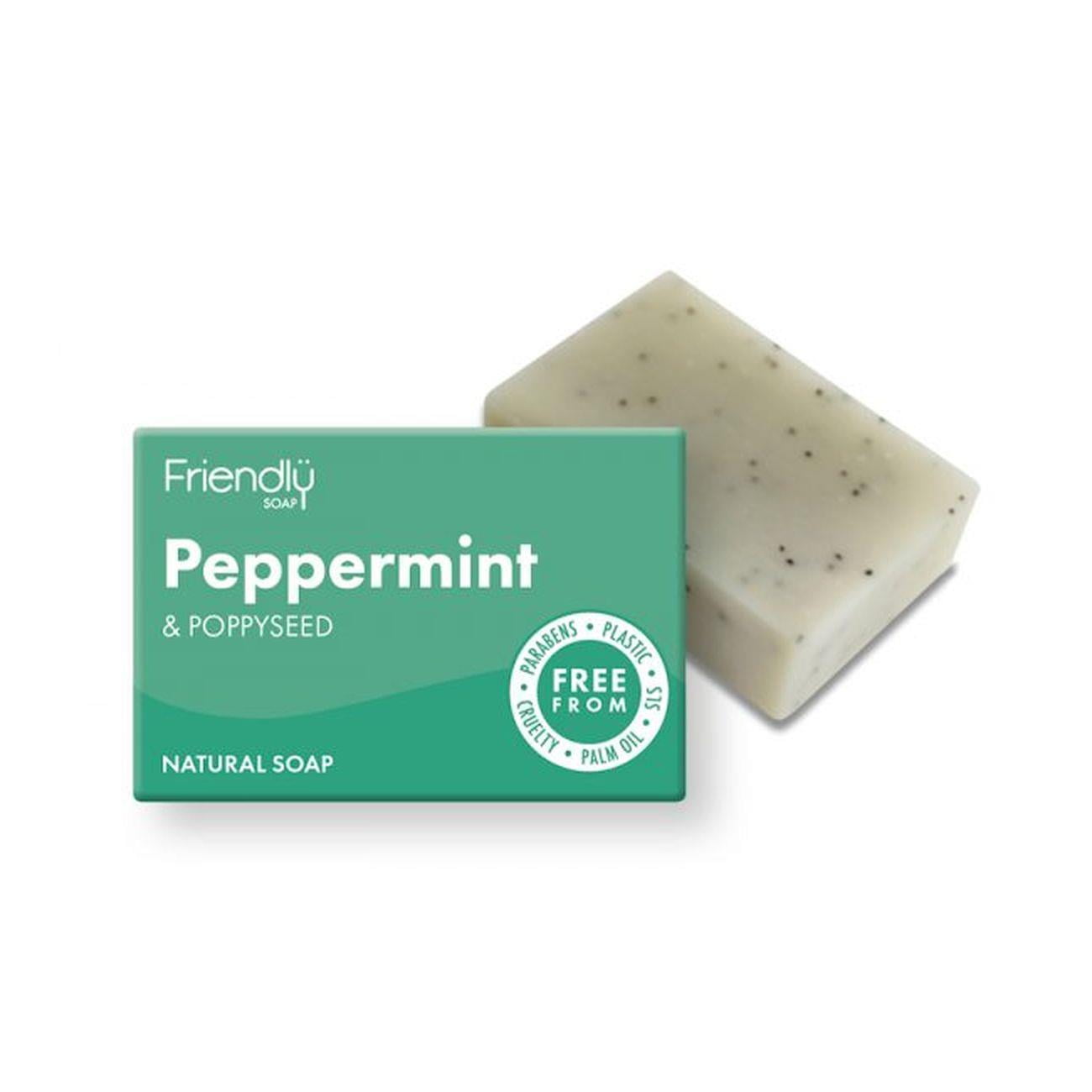 Friendly Soap Lavender Pepper-Mint & Poppy Seed Soap 95G - Image 3