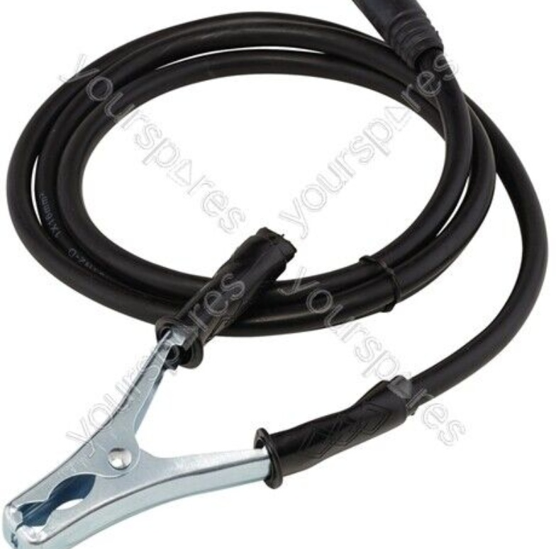 Draper 20930 MMA Welding Earth Lead and Clamp with 10/25 Dinse-type Plug 18m 200