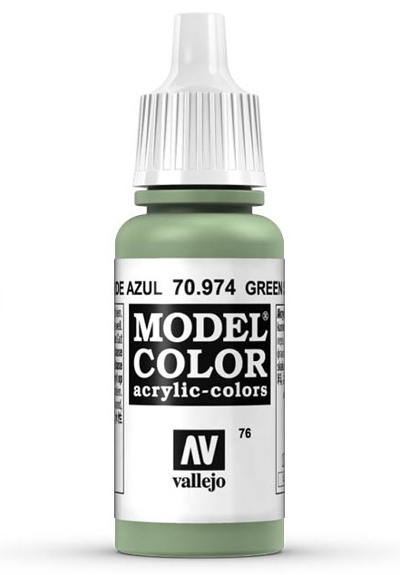 Vallejo Model Color Green Sky Acrylic 17ml/0.57 fl oz Dropper Bottle 70.974