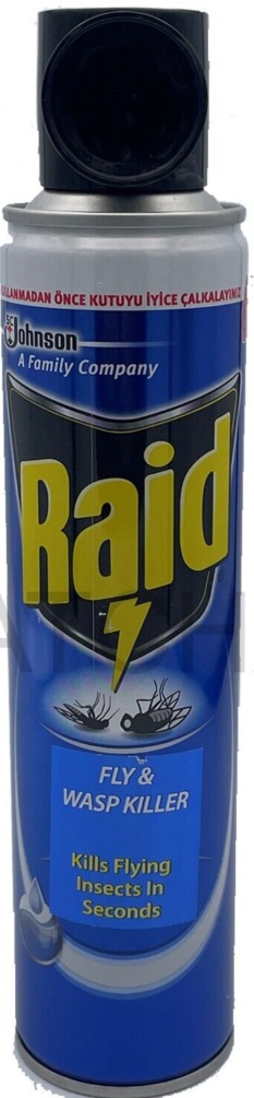 Raid Fly & Wasp Killer Rapid Action Spray, 300ml (3 Pack)