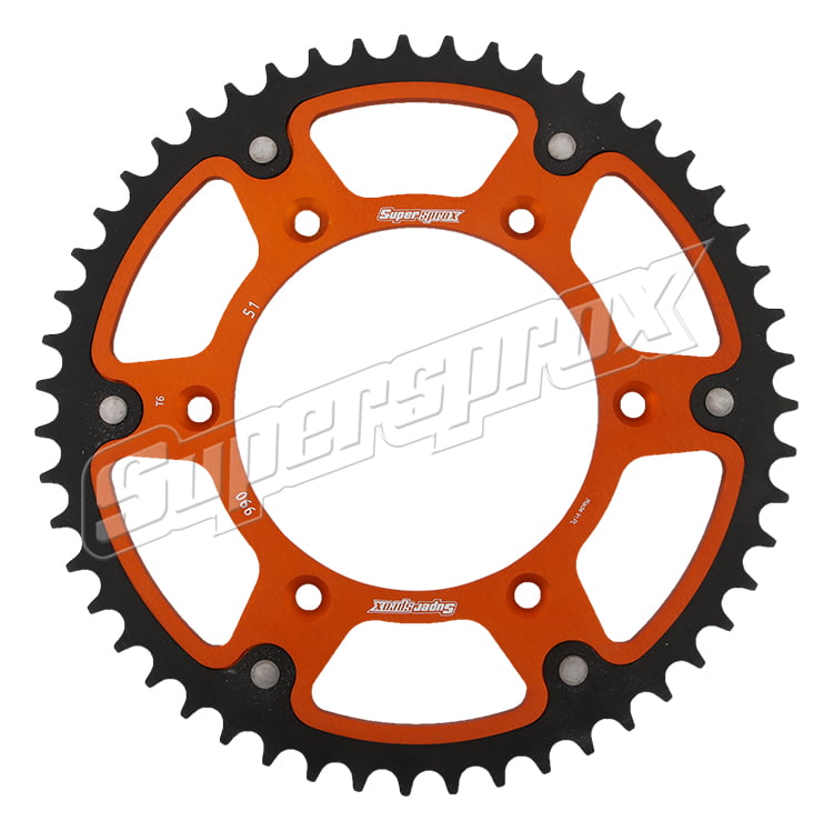 Supersprox Stealth Orange 51 D Crown For Motorcycle Parts Accessories