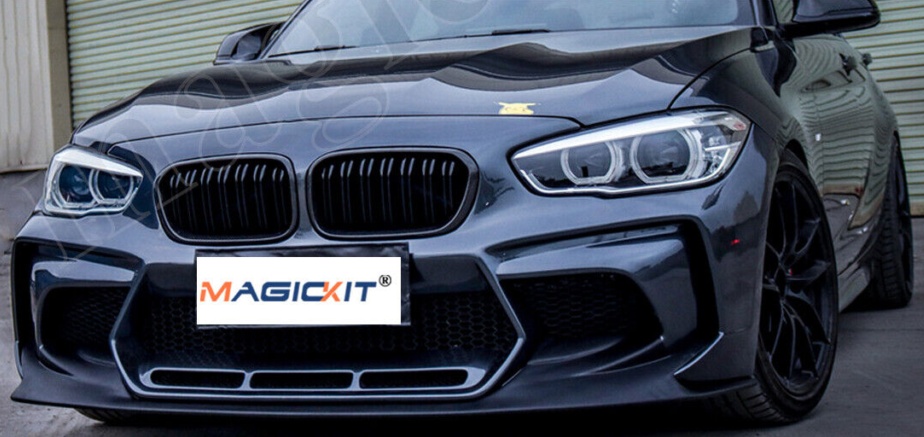 2x Gloss Black Front Kidney Grille Grill For BMW F20 F21 1 Series 2015-2019 LCI