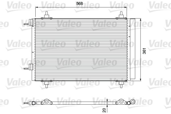 818171 VALEO Condenser, air conditioning for CITROËN,DS,PEUGEOT - Image 12