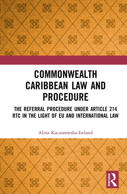 Commonwealth Caribbean Law and Procedure - 9780367321529