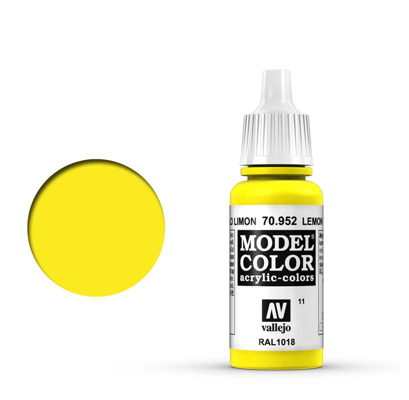Vallejo VA952 18ml - Model Color - Lemon yellow (25) - Image 6