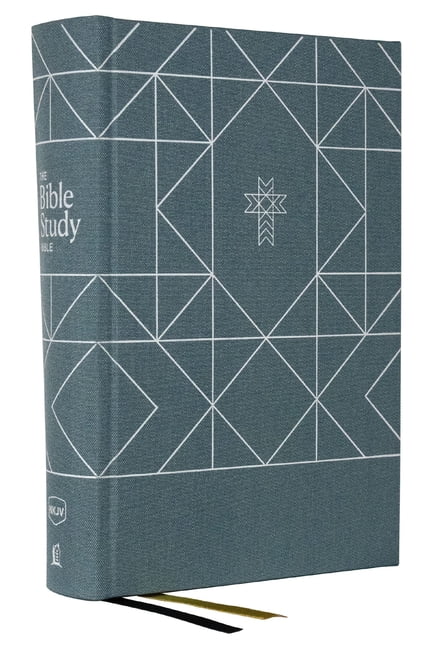 NKJV, The Bible Study Bible, Cloth over Board, Blue, Comfort ... -