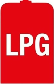 1 x LPG Warning Sticker Gas Locker Box PVC Label Caravan Motorhome VW Campervan