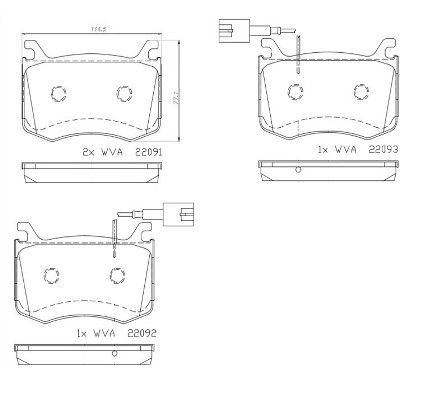 Fits BREMBO P 23 183 Brake Pad Set, disc brake P 23 183 Brake pads set front (w - Image 4