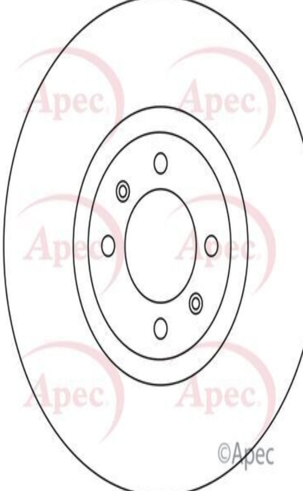 Apec Brake Disc Front Single Premium 4249L6 5028906097813 323mm DSK3132