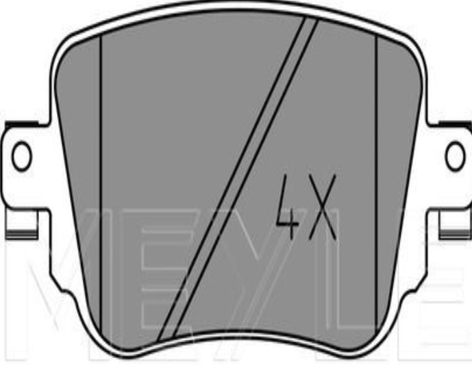 Rear MEYLE GERMANY 025 251 0917/PD Brake Pad Set, disc brake for AUDI,SEAT,SKODA