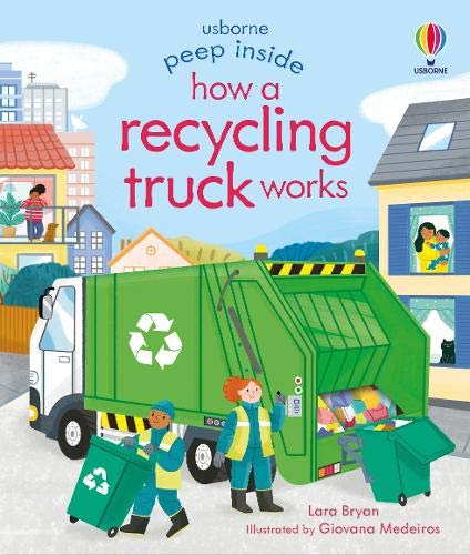 Peep Inside How a Recycling Truck Works by Lara Bryan (Board book) - Image 2