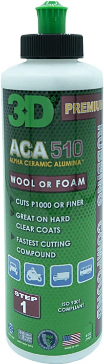 3D Car Care 510 ACA Premium Cutting Compound Alpha Ceramic Alumina 32oz 946ml