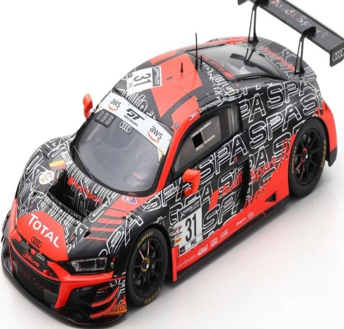 Spark Models AUDI R8 LMS GT3 N31 - AUDI SPORT TEAM WRT - 24H SPA 2020 - D. SB407