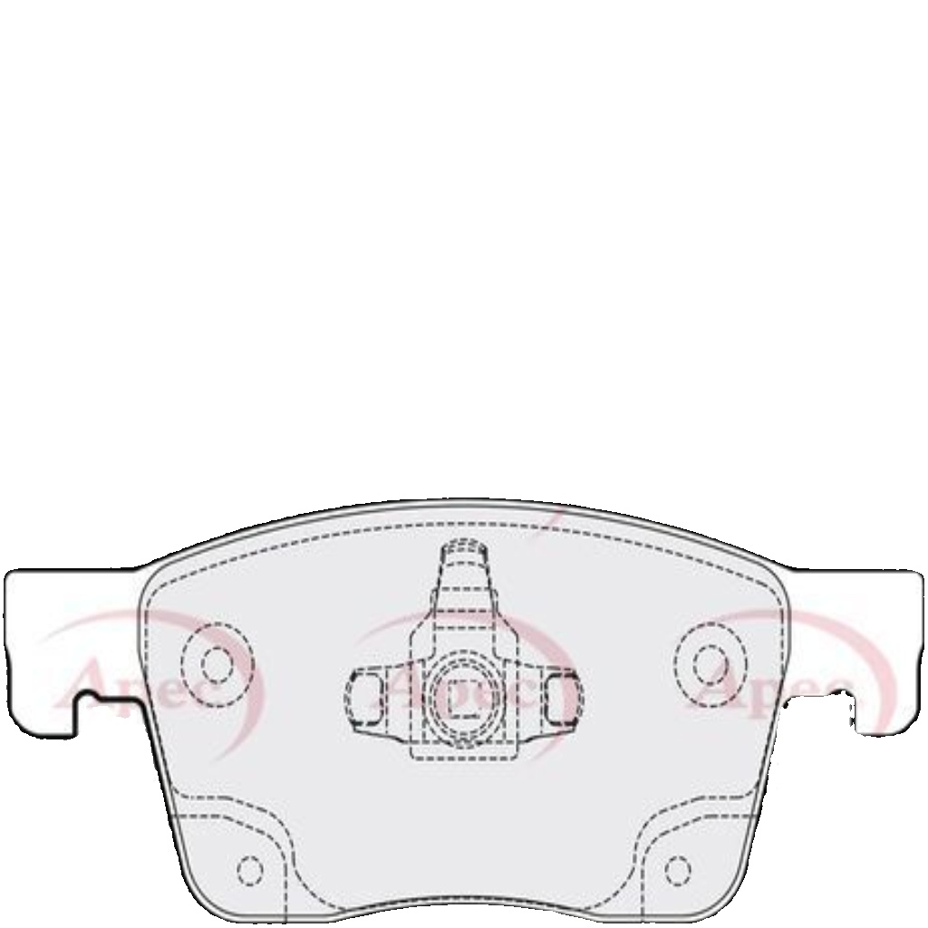 Brake Pad Set For Disc Brake Front Fits Opel Astra Vauxhall Astra APEC PAD2101