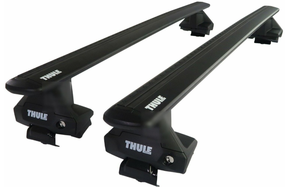Thule Alu WingBar Evo Black Roof Bars to fit Skoda Octavia Mk.3 Hatchback 13-20
