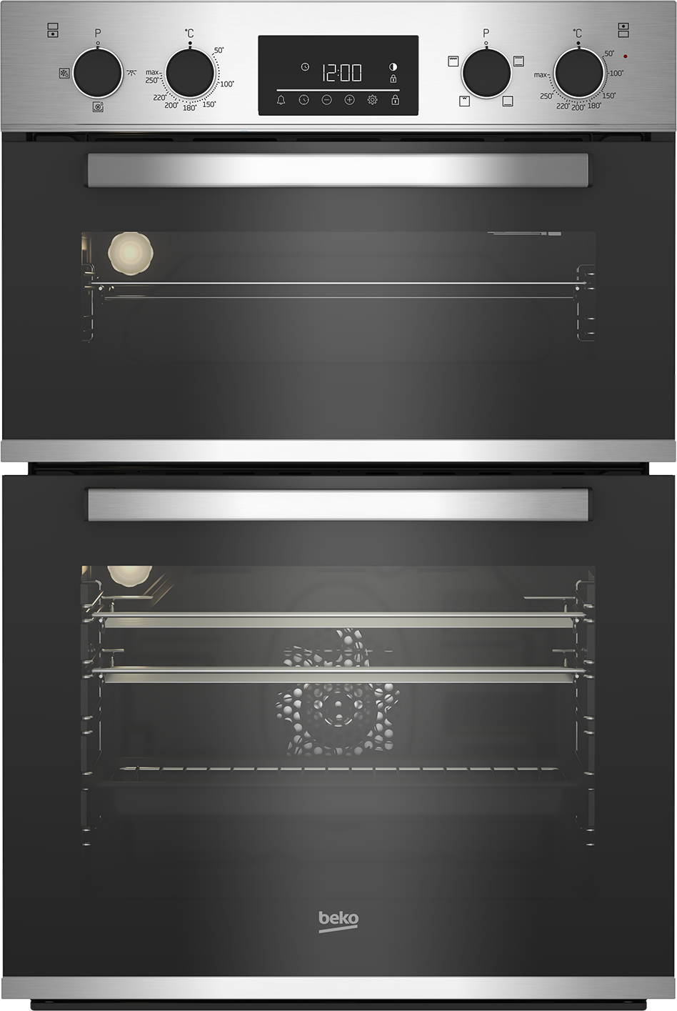 Beko CDFY22309X Stainless Steel Integrated Built-In Electric Double Oven Fan PWI