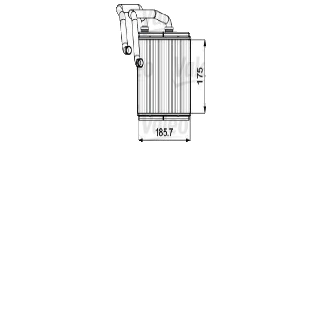 Heater core 811544 VALEO for NISSAN QASHQAI I