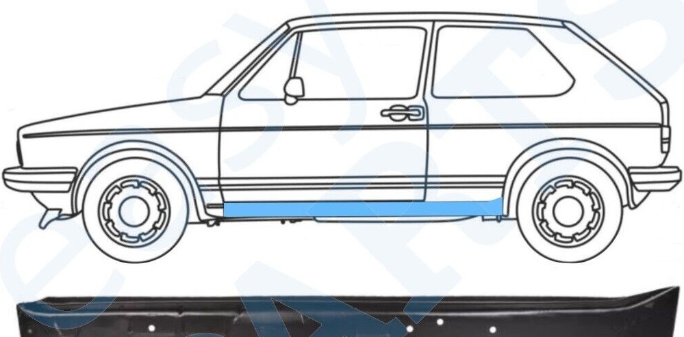 VOLKSWAGEN GOLF 1 1974-1985 INNER SILL REPAIR PANEL / LEFT LH
