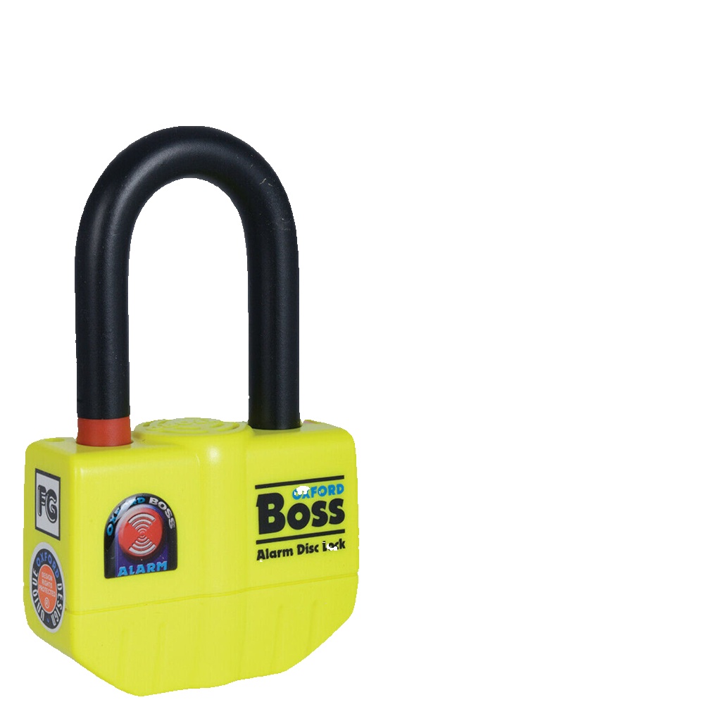 Oxford Boss Alarm Disc Lock With Alarm 14 mm Sold Secure Certified New