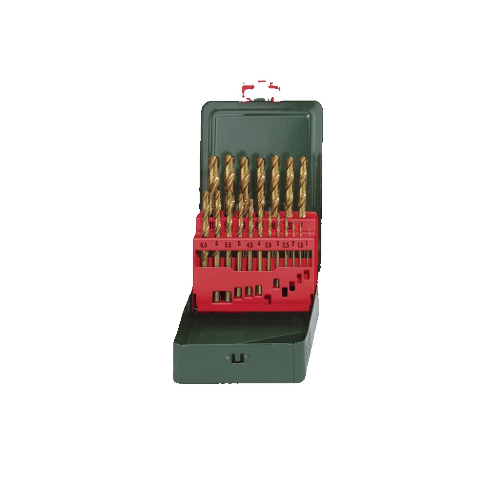Metabo 19pc HSS-TIN Twist drill bit set (TiN)