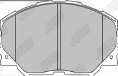 Front JURID 572569J Brake Pad Set, disc brake for LANDWIND (JMC),LEXUS,TOYOTA