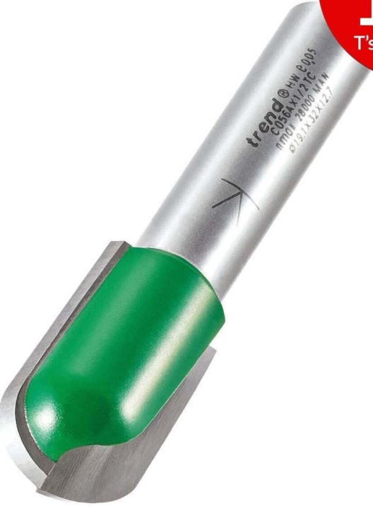 Trend C056AX1/2TC CraftPro Cove Radius Router Cutter 9.5mm Radius x 32mm Cut x 1