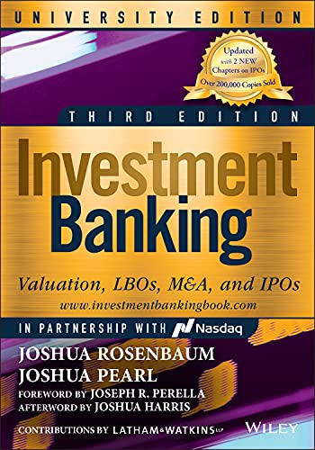 Investment Banking by Joshua Rosenbaum, Joshua Pearl - 9781119823377