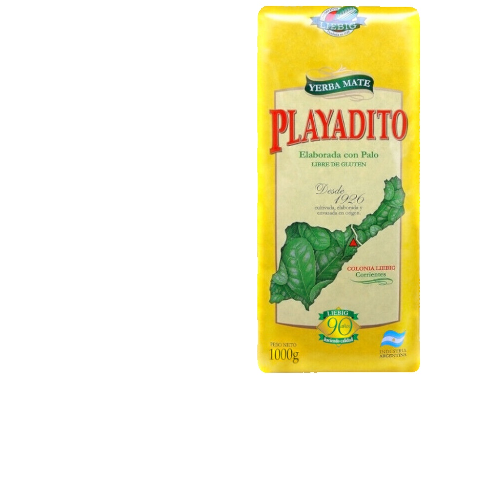 Yerba Mate Playadito Argentina/Argentine Loose Leaf Yerba with Stems (3x1kg)