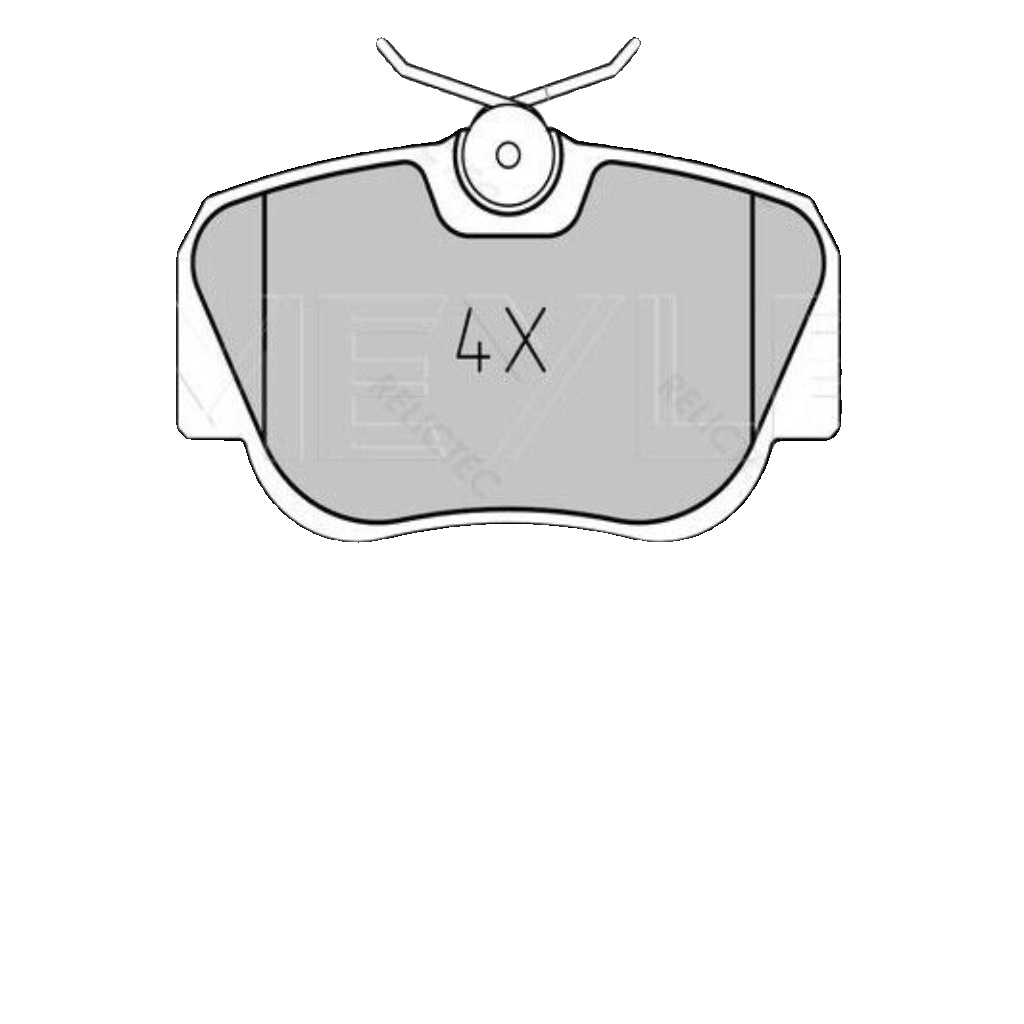 Front MEYLE GERMANY 025 210 5517 Brake Pad Set, disc brake for MERCEDES-BENZ