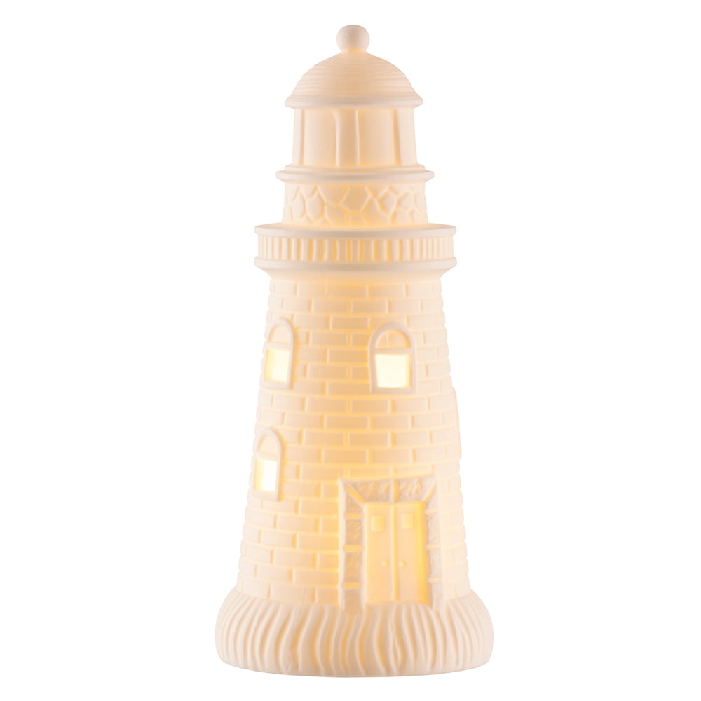 Belleek Living Lighthouse LED Table Lamp - 10 inches - White