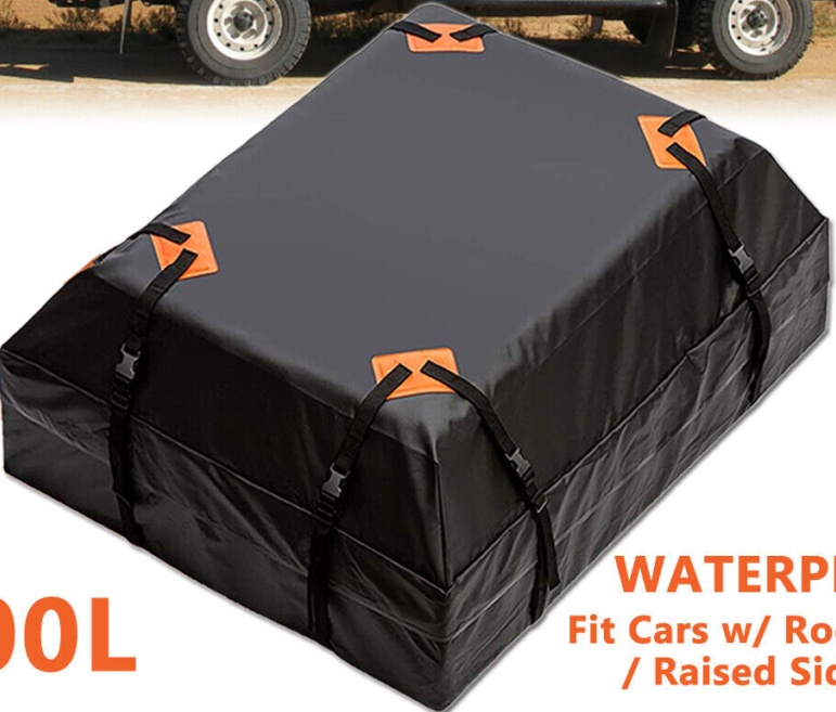 600D 21 Cubic Feet Car Sedan SUV Travel Roof Bag Cargo Storage Luggage Carrier