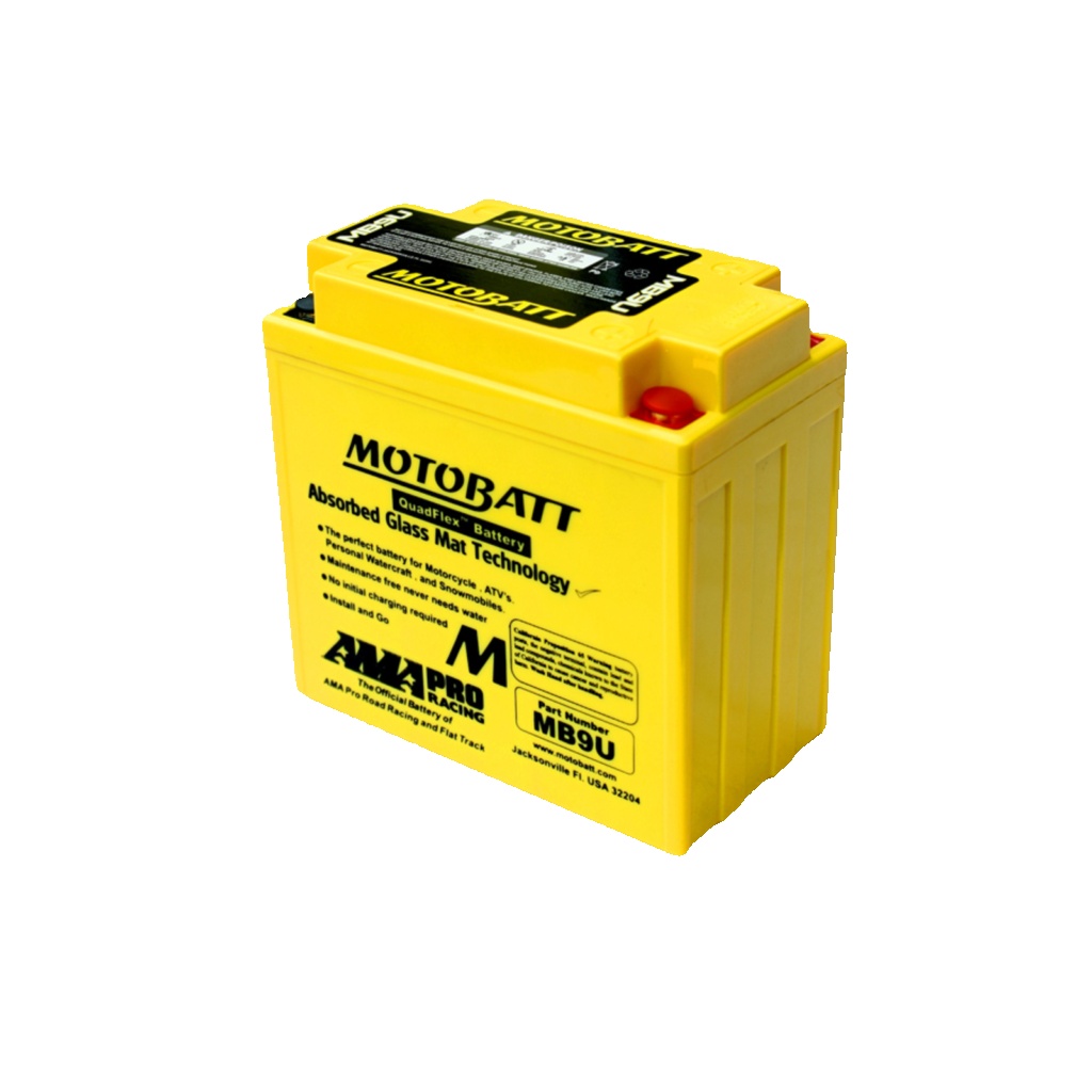 Motobatt Premium Battery for Derbi Boulevard 50 E2 4T 2009 MB9U AGM