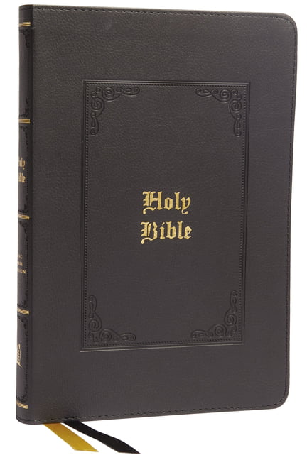KJV Holy Bible: Large Print Thinline, Black Leathersoft, Red ... - 9780785241898