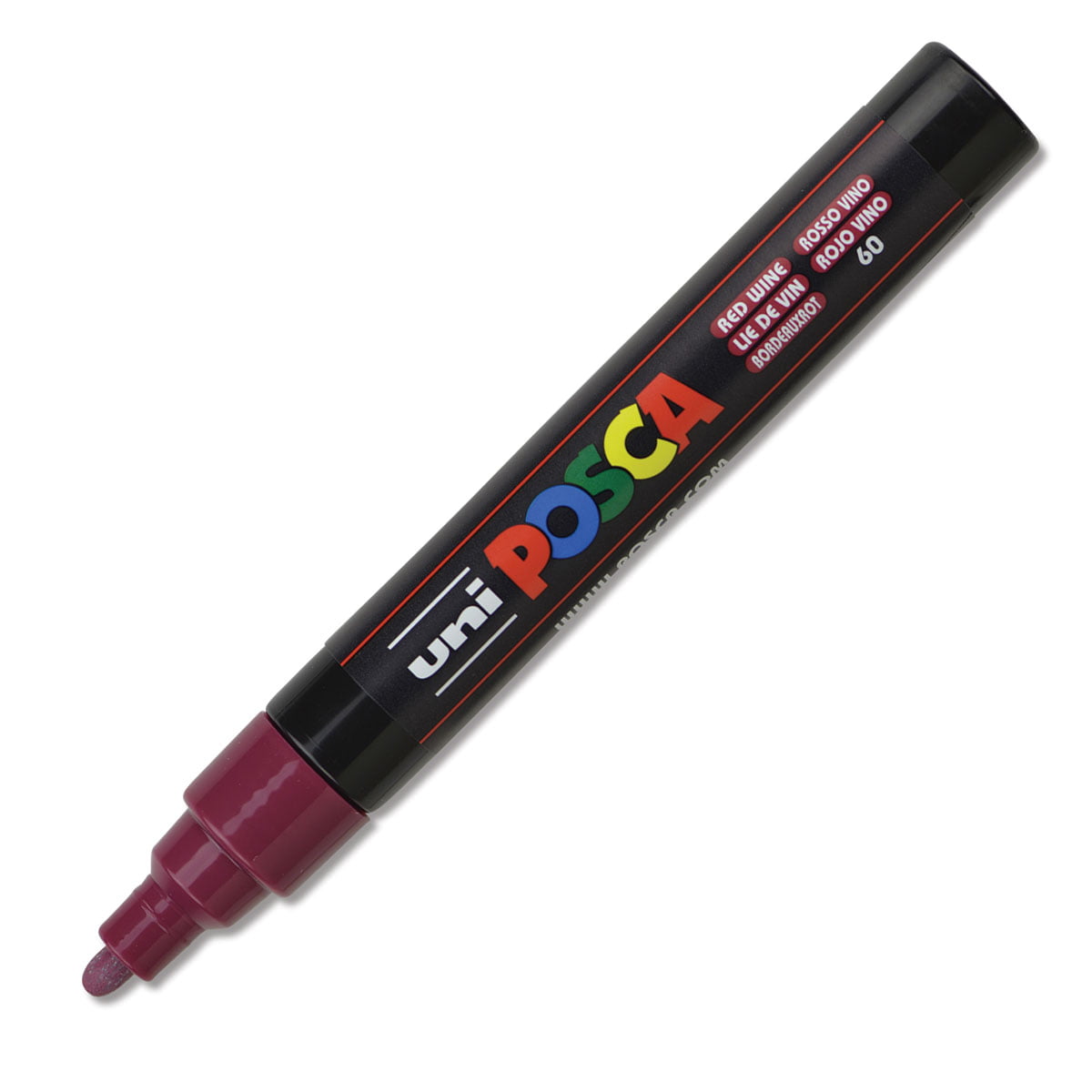 Uni : Posca Marker : PC-5M : Medium Bullet Tip : 1.8 - 2.5mm : Red Wine