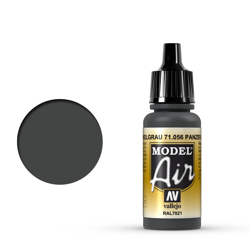 Vallejo Model Air - Panzer Dark Grey - 71.056 - Image 6