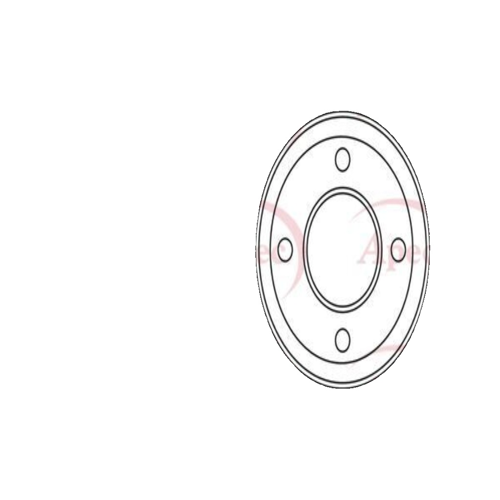 2X APEC FRONT BRAKE DISC FOR INFINITI Q50