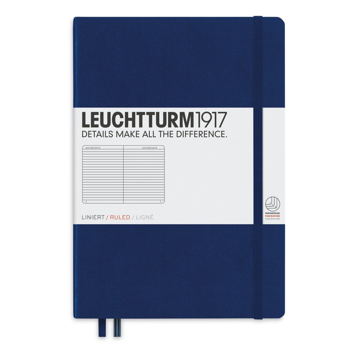 Navy Medium Ruled Notebook
