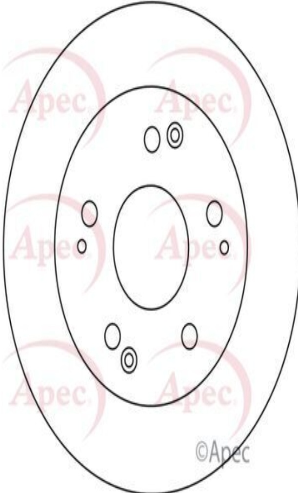 Brake Disc Solid Rear Braking Replacement DSK2791 Fits Honda Prelude APEC