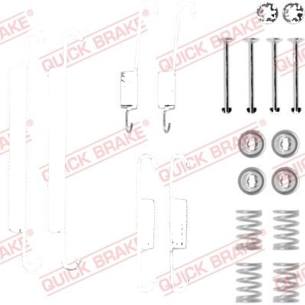 Original Quick Brake Brake Shoe Accessory Kit 105-0707 for BMW
