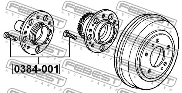 New Wheel Stud for ACURA HONDA HONDA (GAC):Z,TL,TSX,SMX,BRIO XAP95 ALU1563