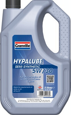 Granville 0435 Hypalube 5W/30 Semi Synthetic Engine Oil 5 Litre Single