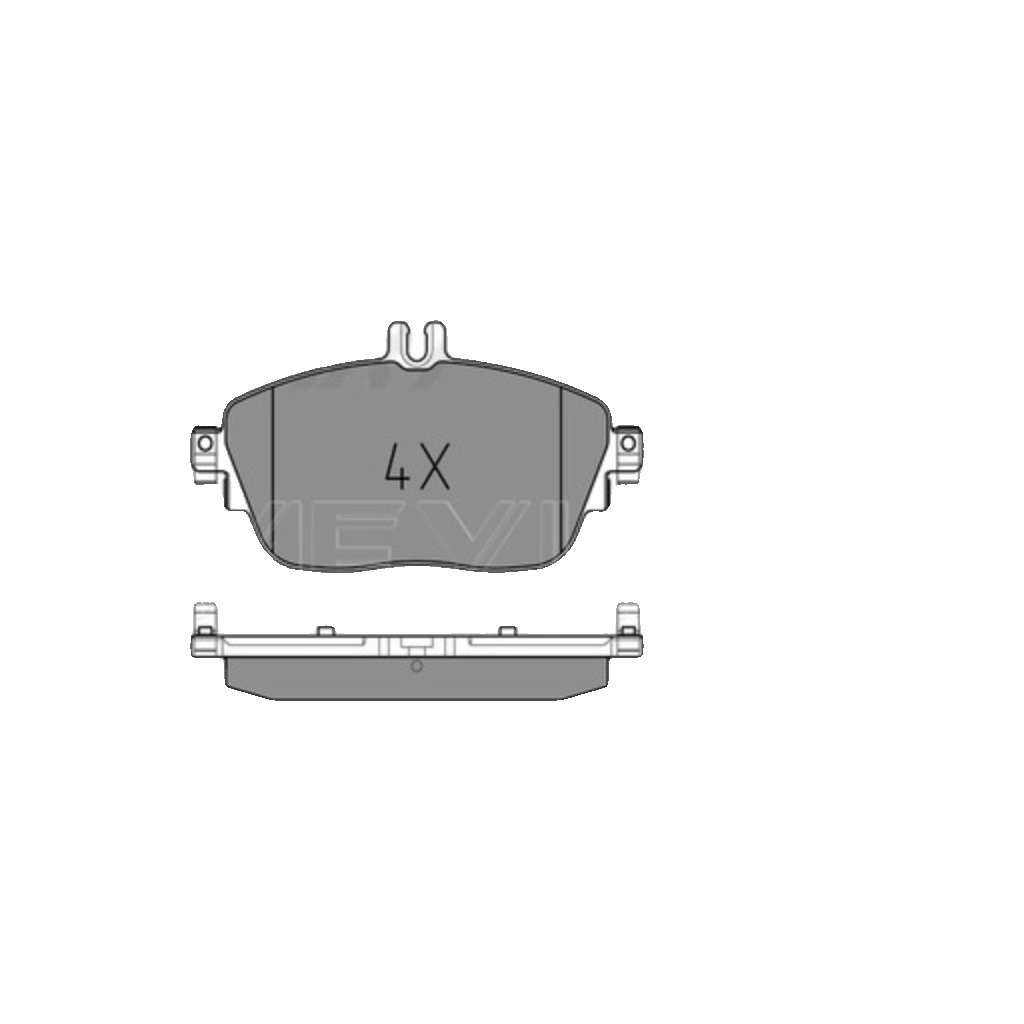 Front MEYLE 025 248 6919/PD Brake Pad Set, disc brake for MERCEDES-BENZ