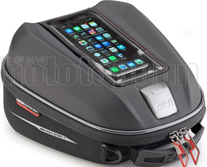 Givi Sport-T Tanklock Bag 6L Motorcycle Luggage Pack Black