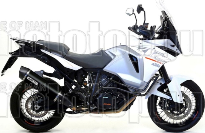 Exhaust Arrow M Race tech AKN Alu Black Ktm 1090 Adventure 2017 > 2020